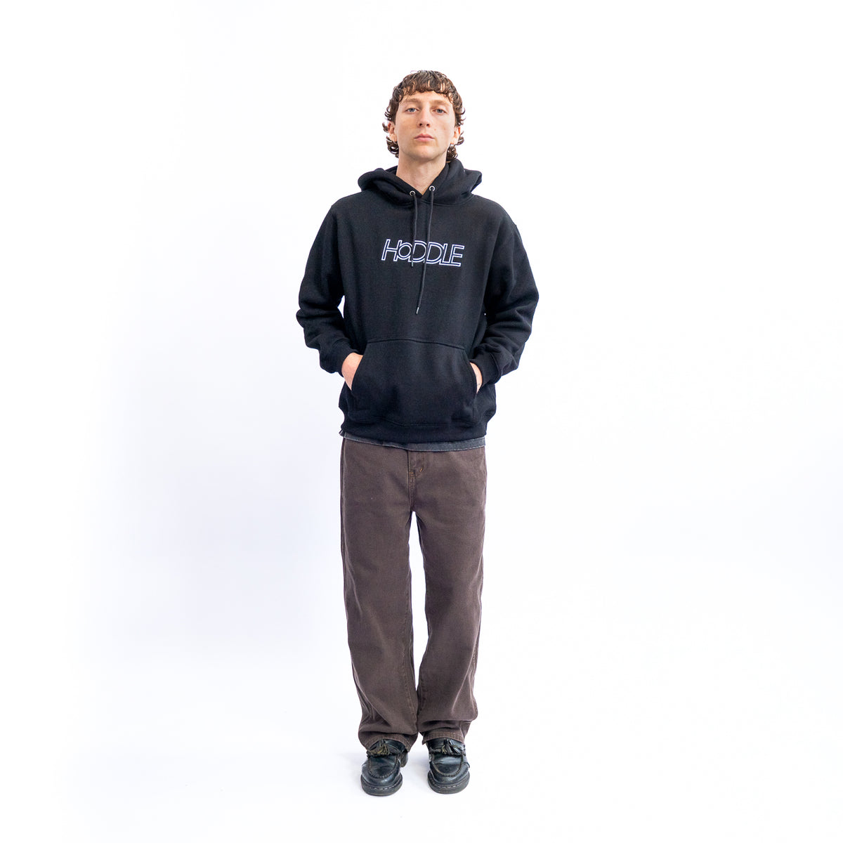 HODDLE OG LOGO HOOD BLACK | HODDLE SKATEBOARDS