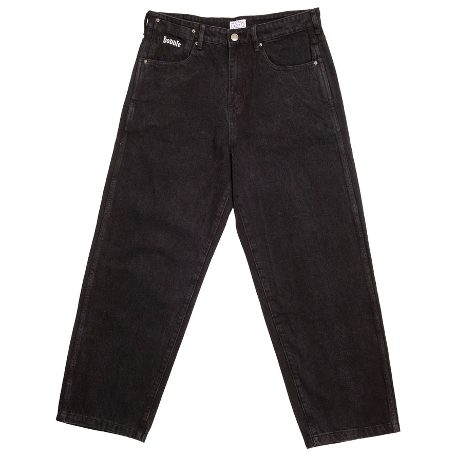 パンツ HODDLE 16oz DENIM RANGER JEAN 16 OUNCE DENIM RANGER JEAN - BLACK/BLACK | HODDLE SKATEBOARDS