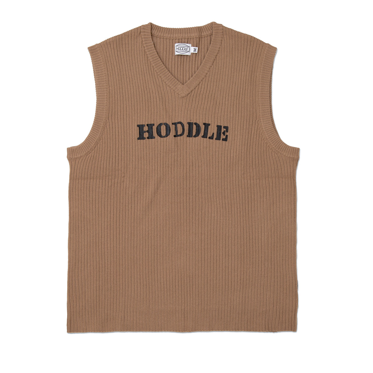RIBBED VEST SAND BROWN HODDLE SKATEBOARDS