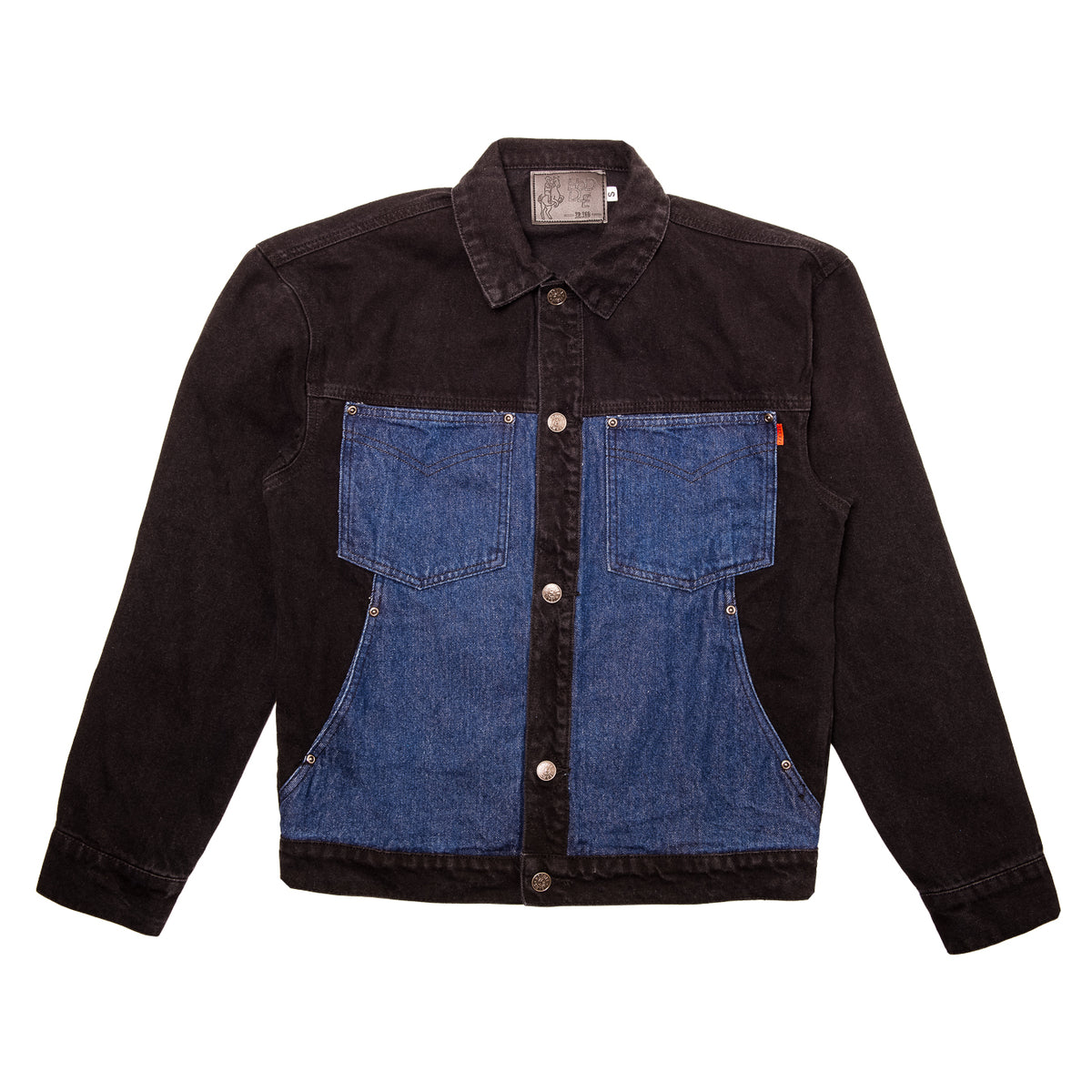 TONAL DEMIN JACKET BLACK INDIGO - Main Image