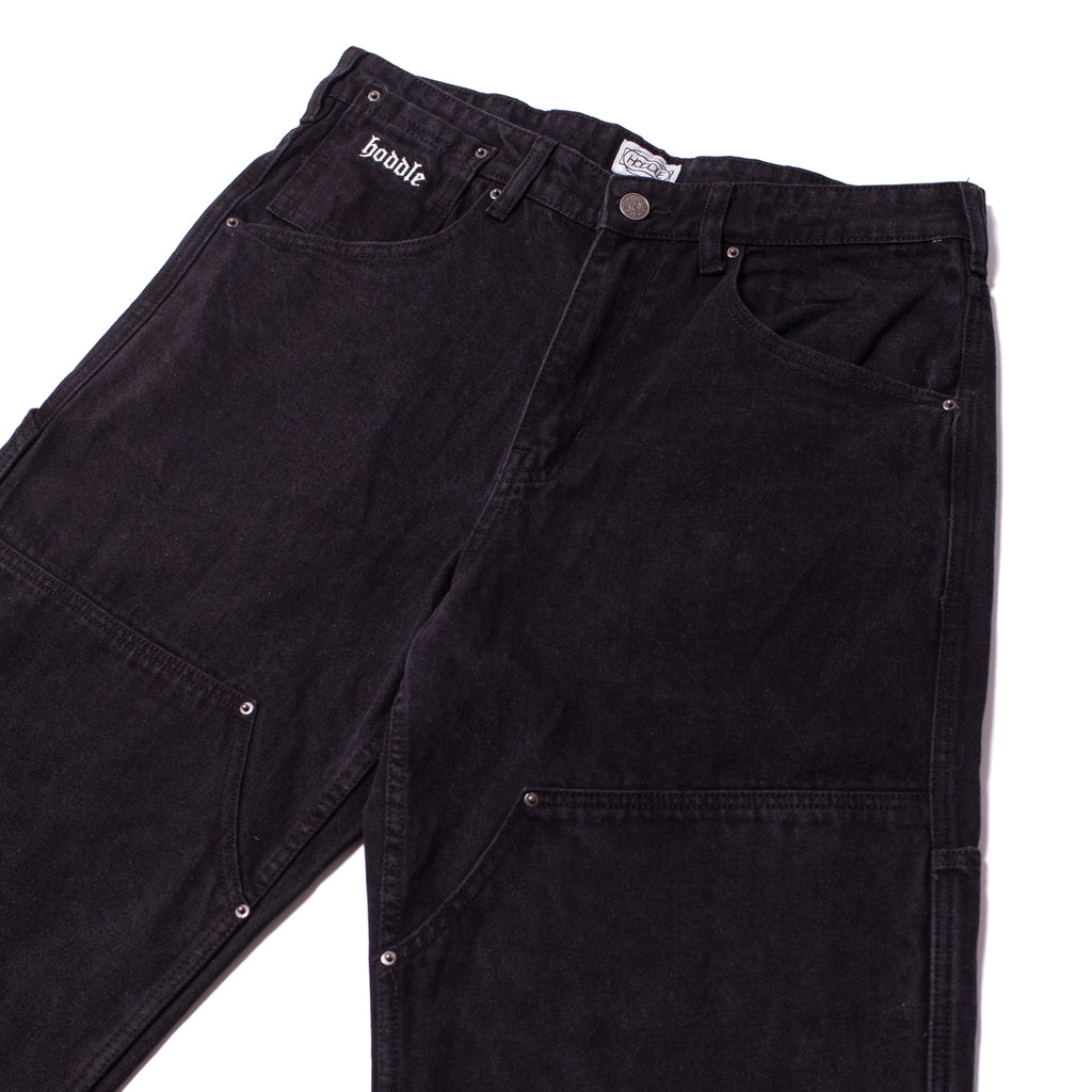 16 OUNCE DENIM DOUBLE KNEE CARPENTER JEAN BLACK