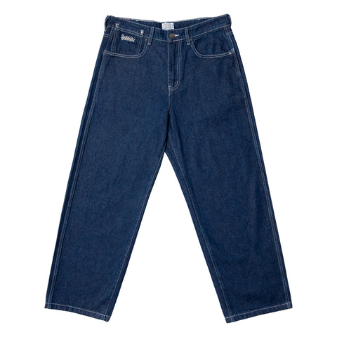 HODDLE 16 OUNCE RANGER JEANS INDGO / WHITE CONTRAST STITCH