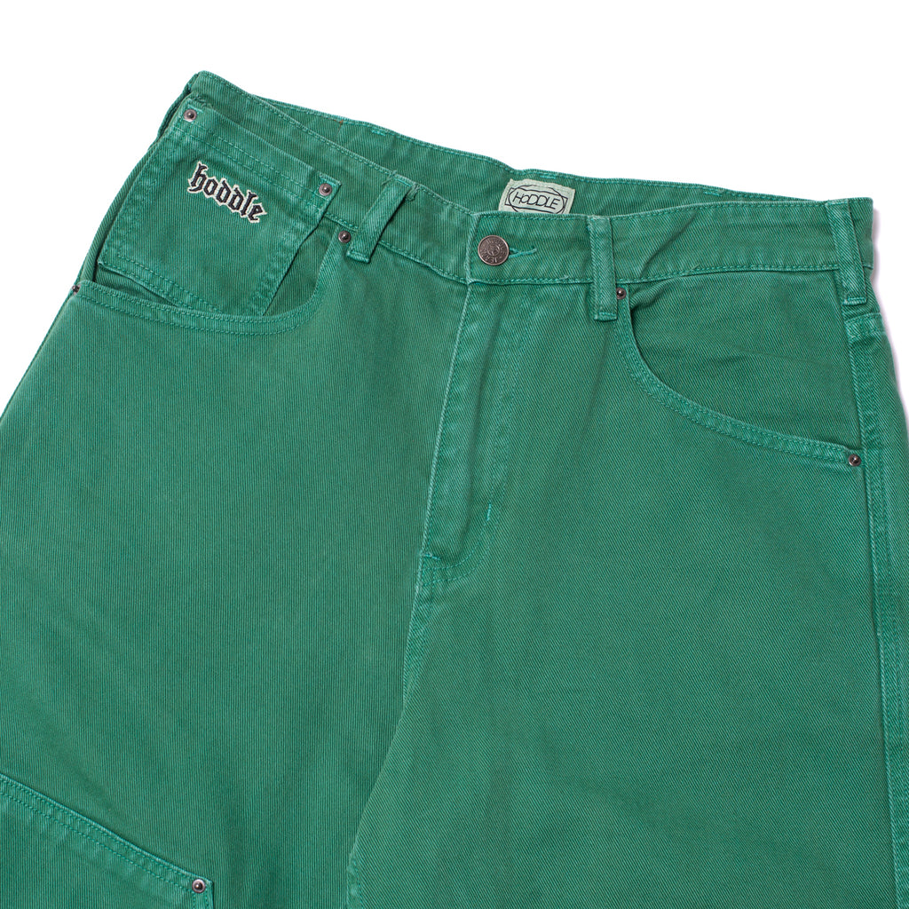 16 OUNCE DENIM DOUBLE KNEE CARPENTER JEAN GREEN WASH