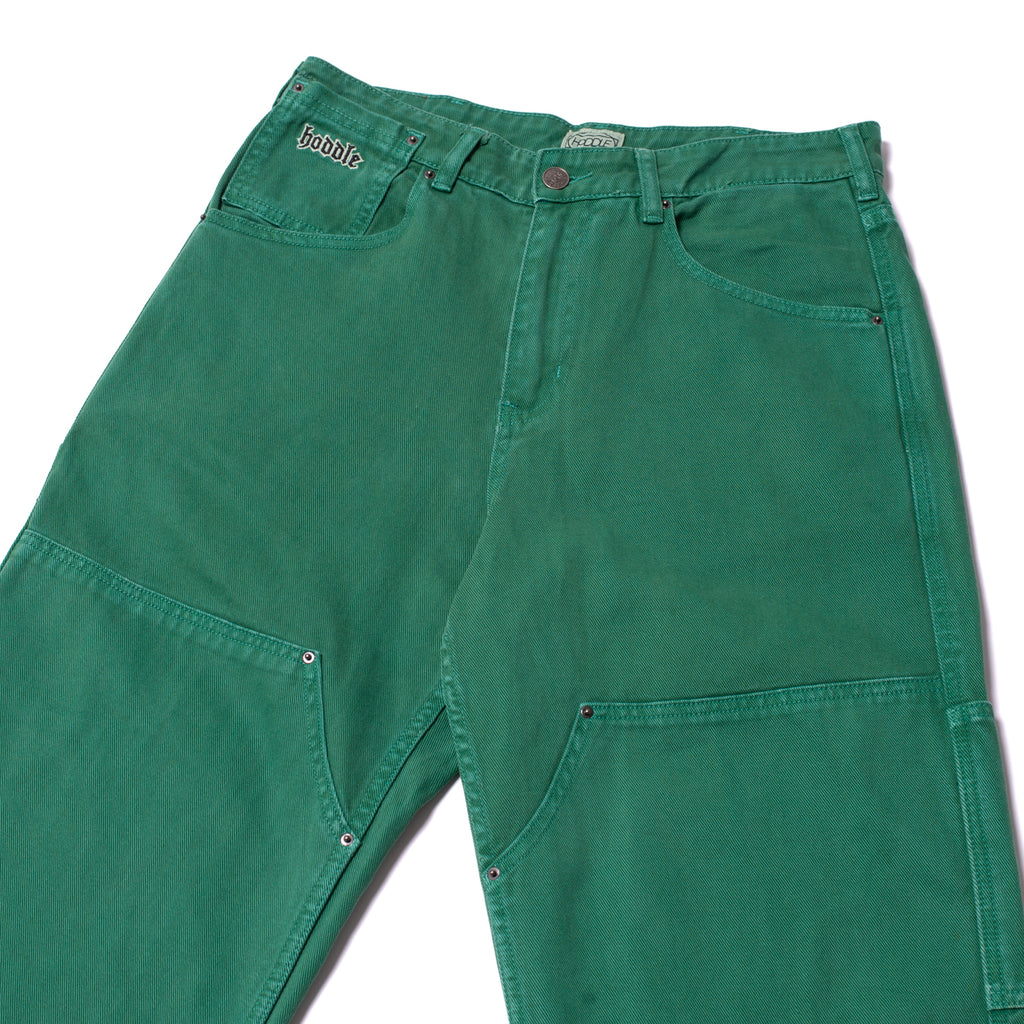 16 OUNCE DENIM DOUBLE KNEE CARPENTER JEAN GREEN WASH