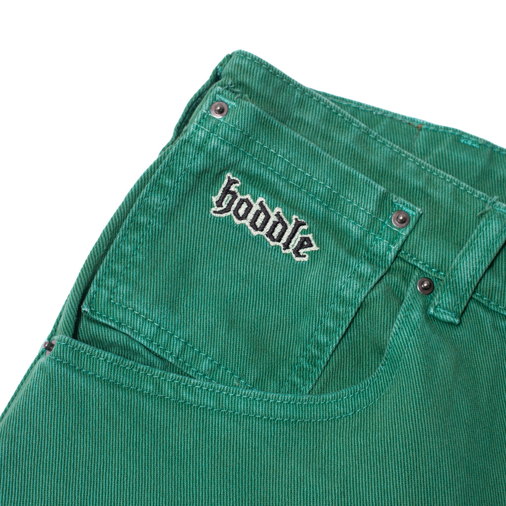 16 OUNCE DENIM DOUBLE KNEE CARPENTER JEAN GREEN WASH