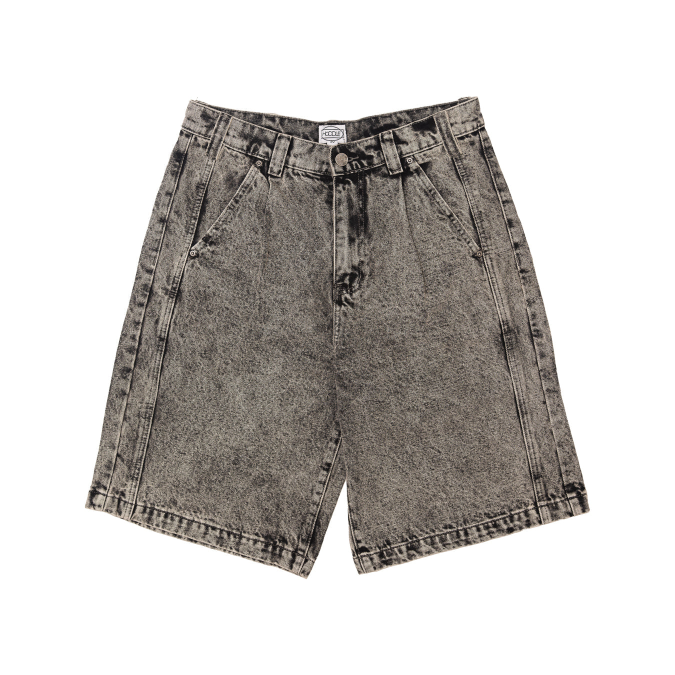 BERMUDA SHORT OVER DYE GREY DENIM | HODDLE SKATEBOARDS