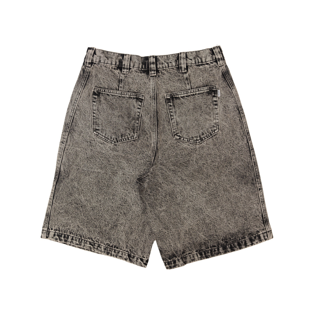 BERMUDA SHORT OVER DYE GREY DENIM