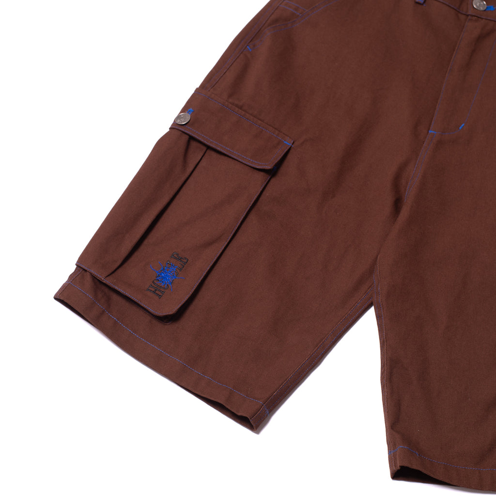 CARGO SHORTS CHOCOLATE - BLUE STICH