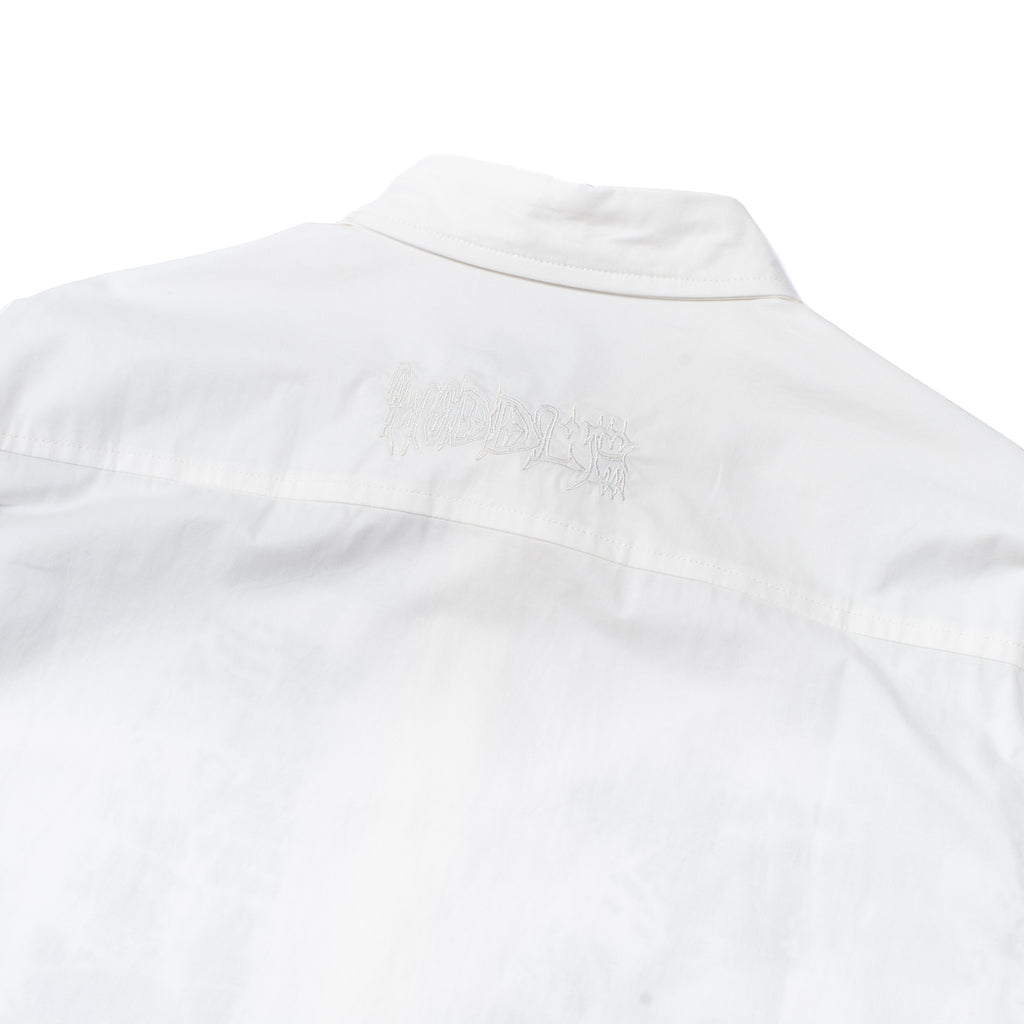 CONCRETE OXFORD SHIRT CONTRAST WHITE