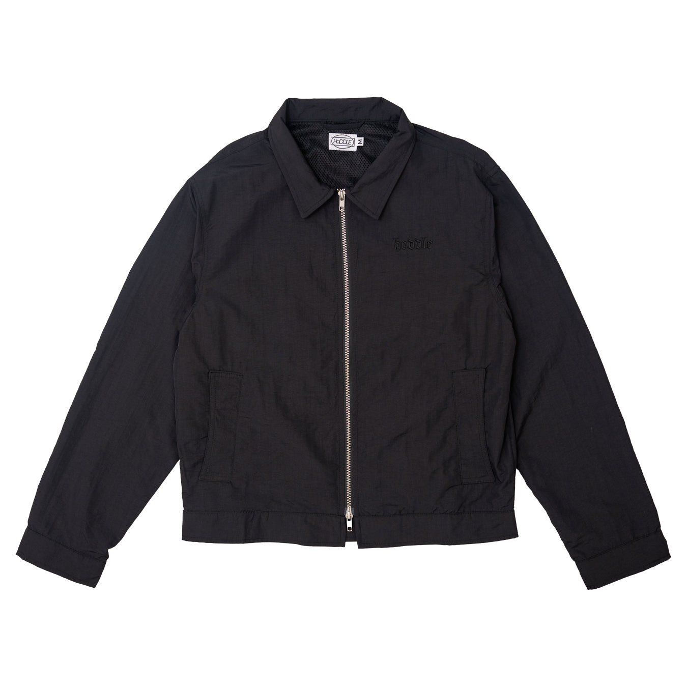 HDL NYLON ZIP JACKET BLACK | HODDLE SKATEBOARDS