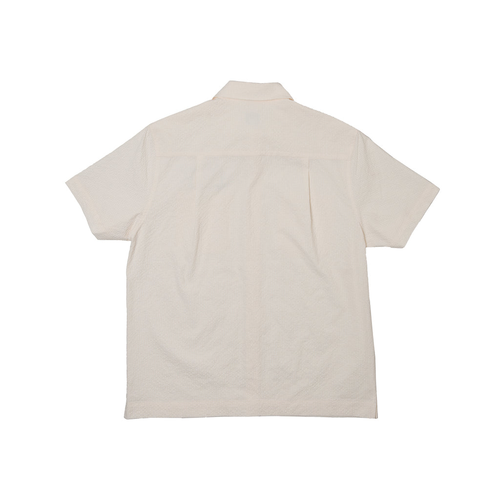 HDL SEERSUCKER SHORT SLEEVE SHIRT - WHITE