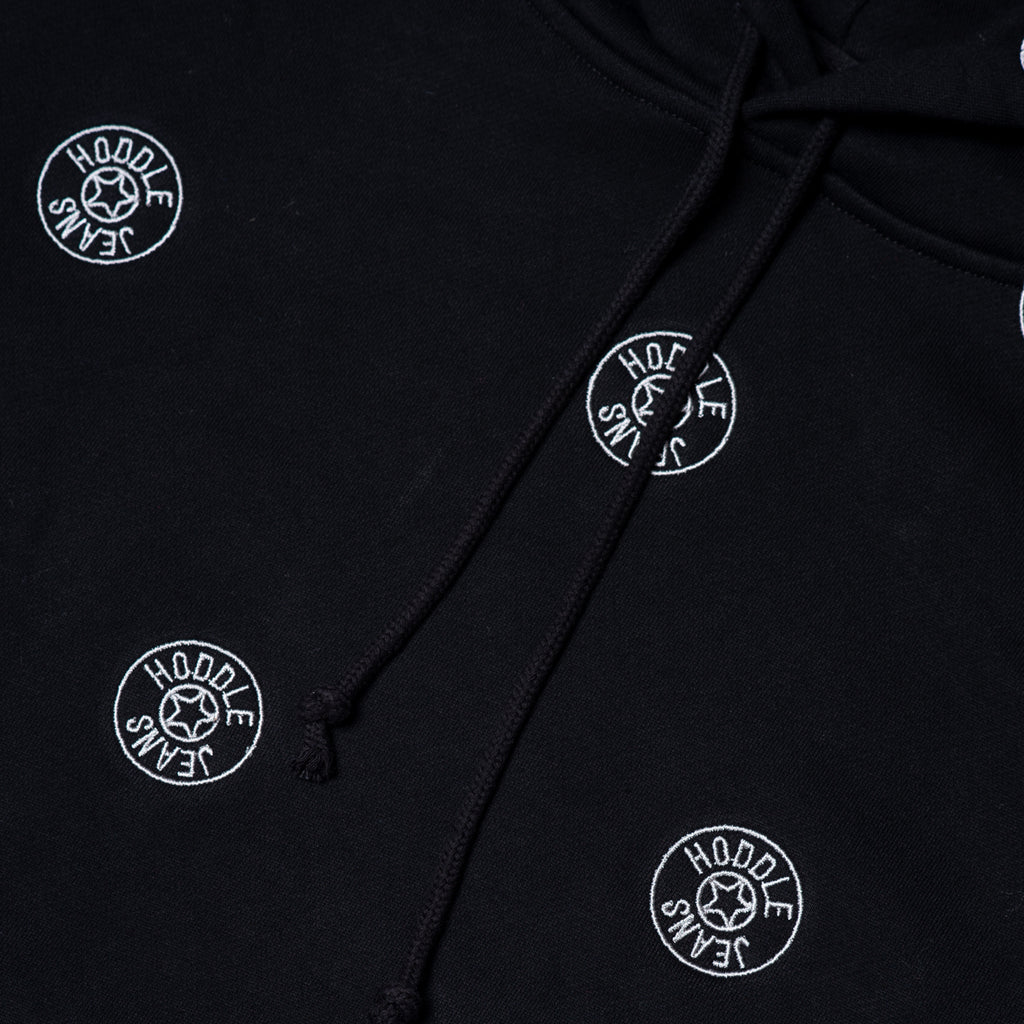 HODDLE JEANS DOT LOGO HOODIE BLACK HODDLE SKATEBOARDS Hoddle jeans dot logo hoodie black hoddle skateboards