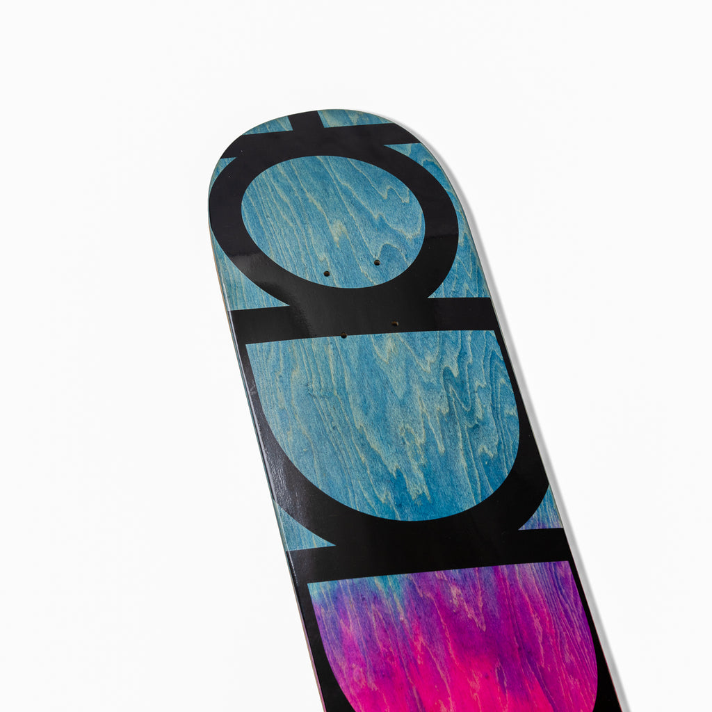 HODDLE LOGO DECK STAIN PINK BLUE