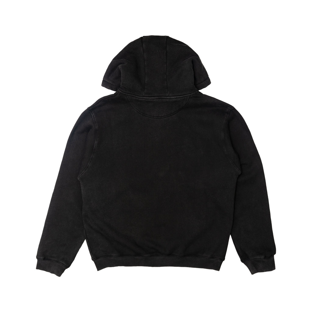 HODDLE ARCH LOGO ZIP HOOD BLACK