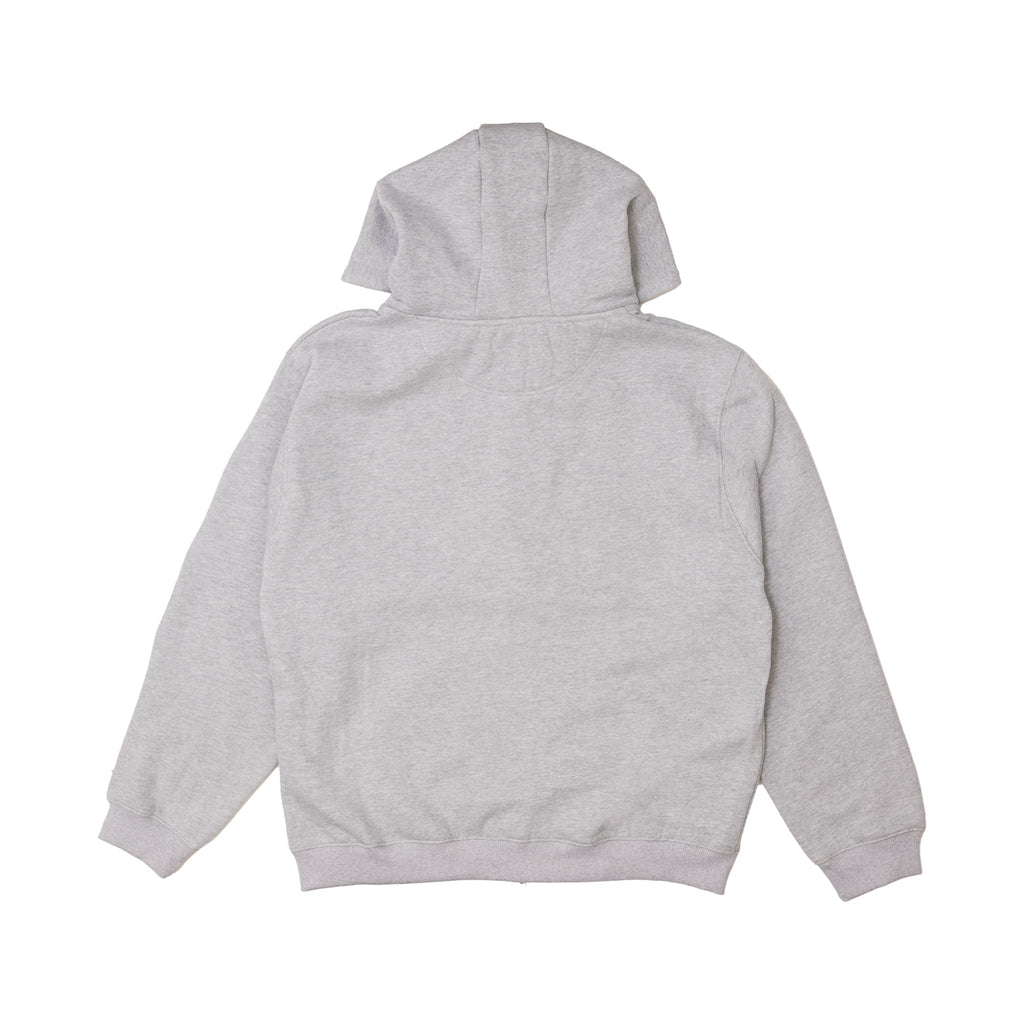 HODDLE ARCH LOGO ZIP UP HOOD GREY