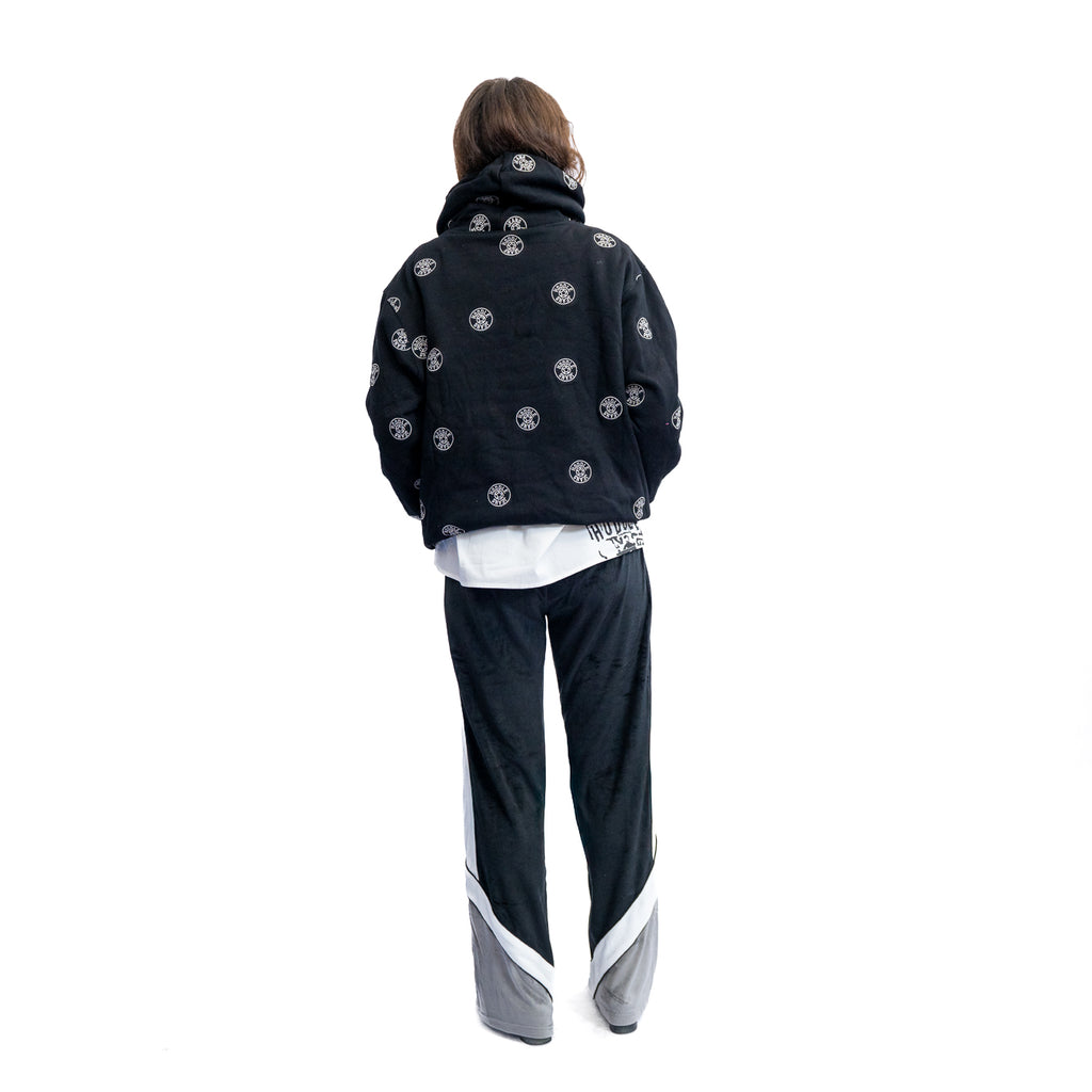 HODDLE JEANS DOT LOGO HOODIE BLACK