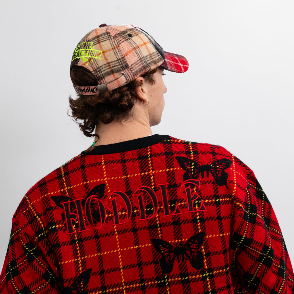 'H' LOGO CAP MIXED TARTAN