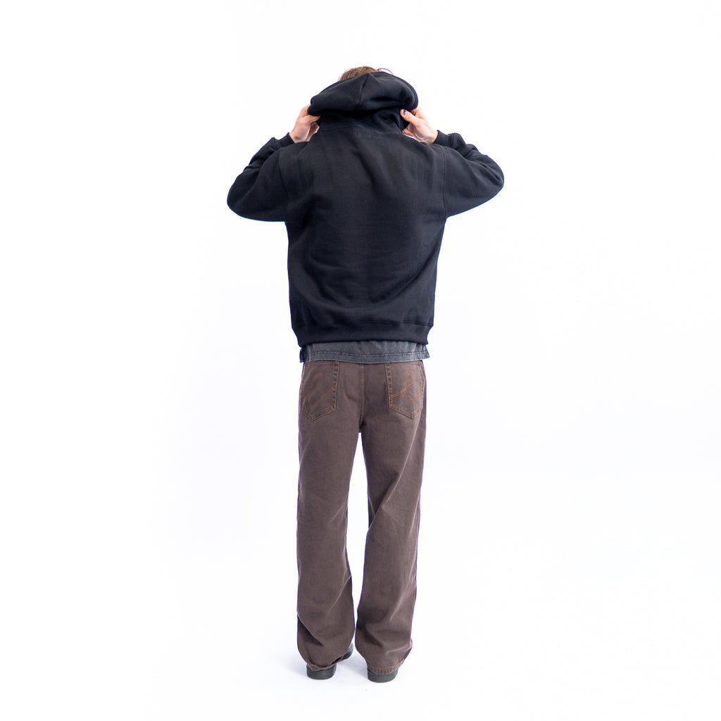 HODDLE RANGER JEAN BROWN CONTRAST STITCH