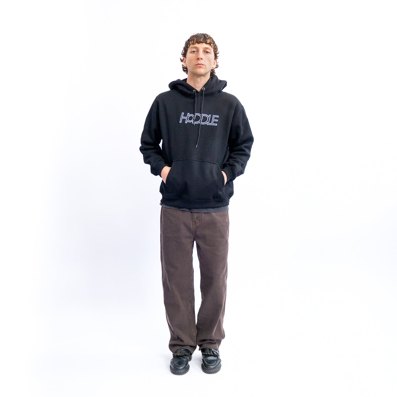 HODDLE OG LOGO HOOD BLACK | HODDLE SKATEBOARDS