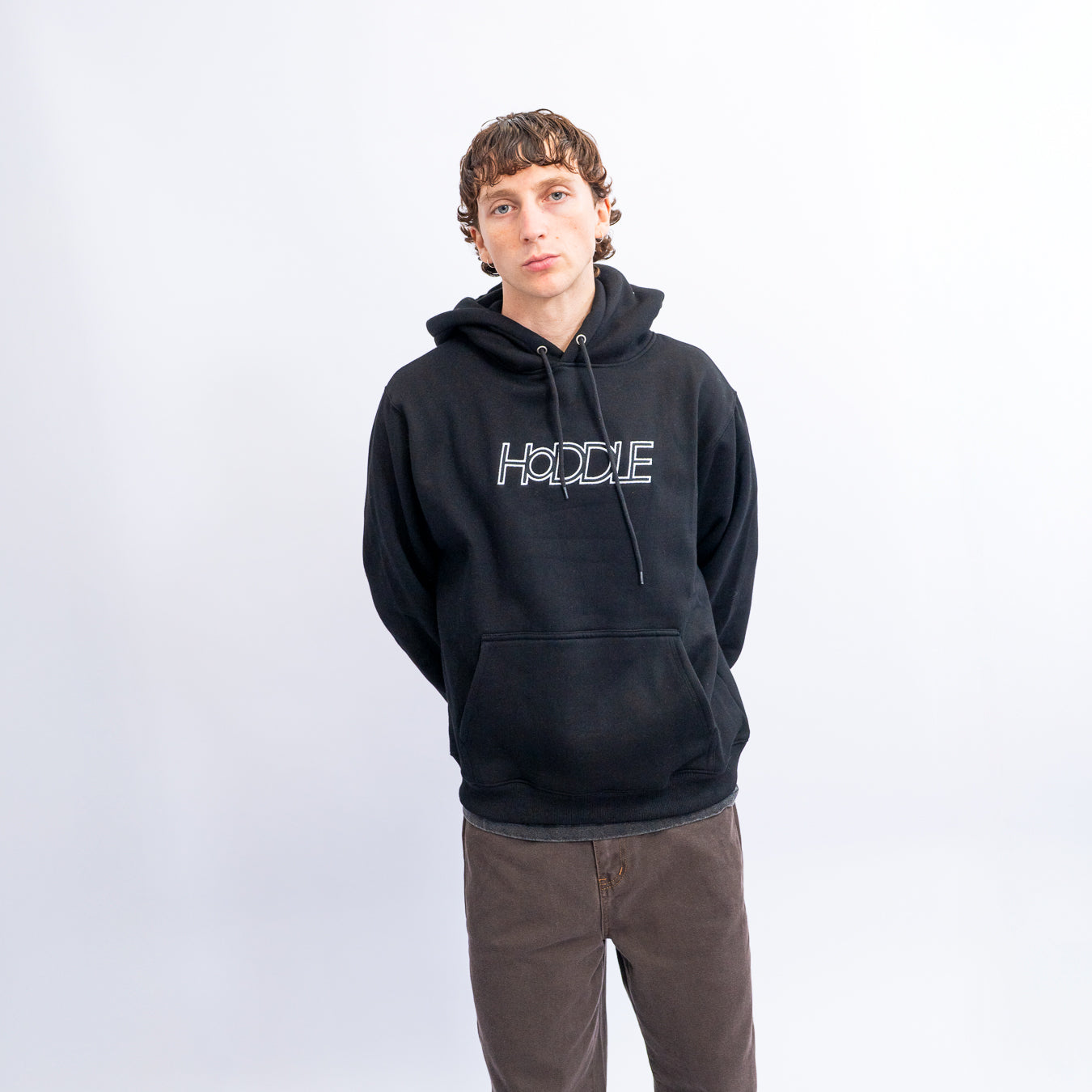 HODDLE OG LOGO HOOD BLACK | HODDLE SKATEBOARDS