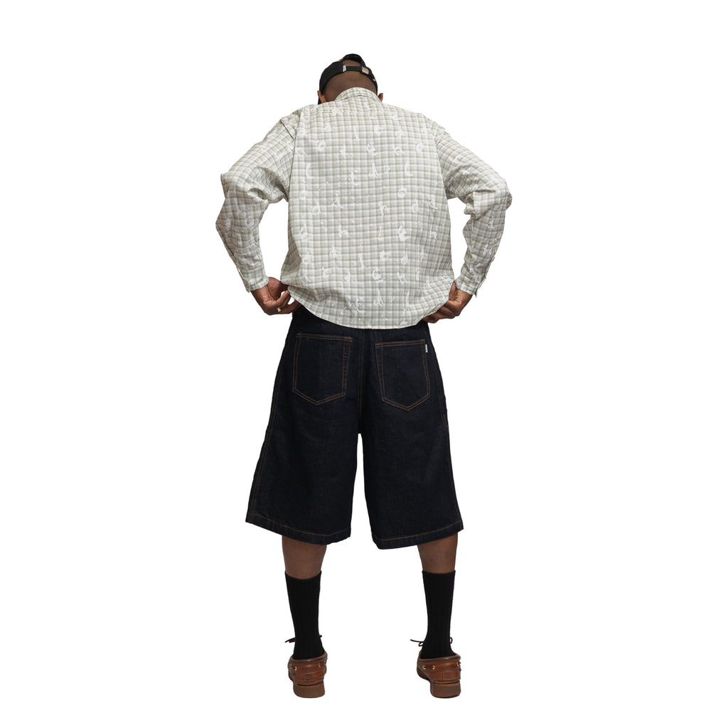 BERMUDA SHORT RAW INDIGO DENIM