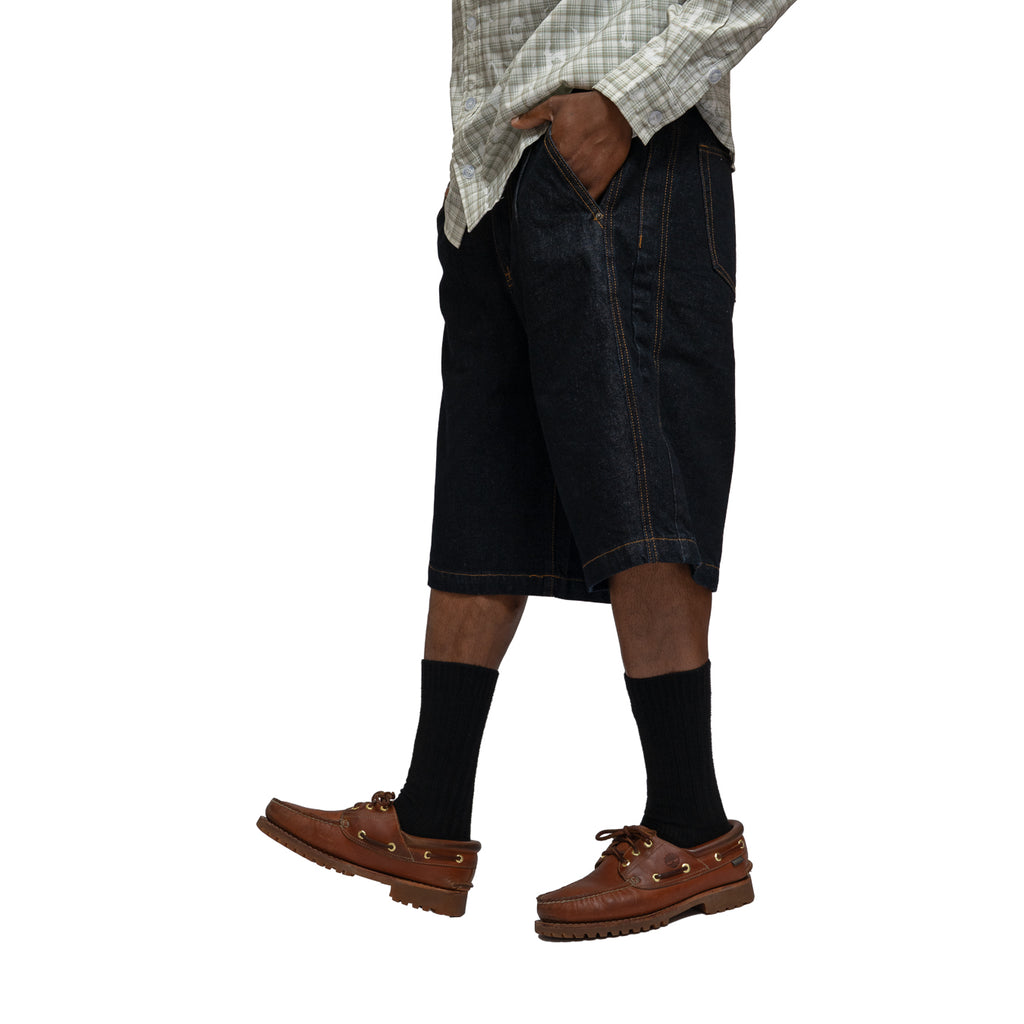 BERMUDA SHORT RAW INDIGO DENIM