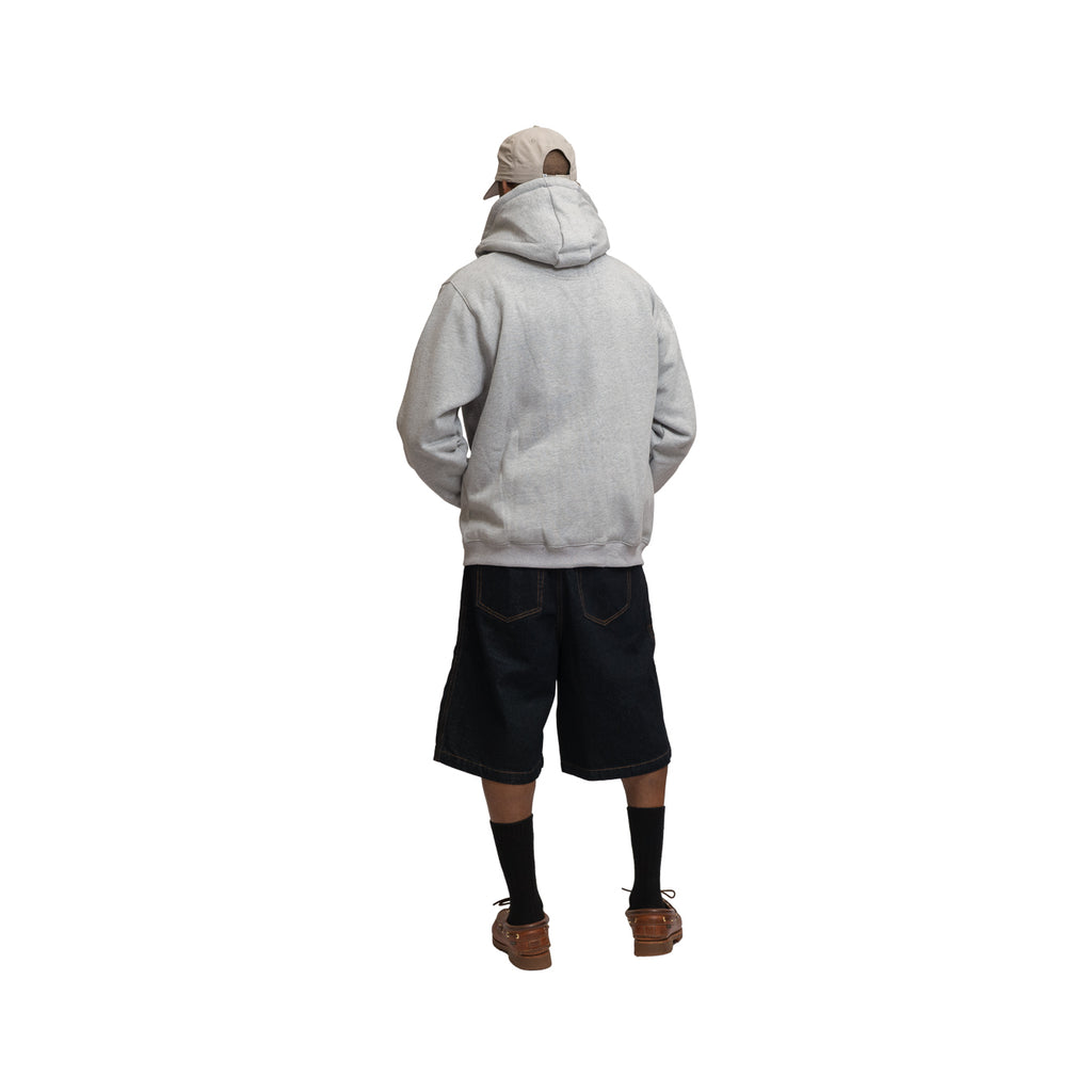 HODDLE ARCH LOGO ZIP UP HOOD GREY