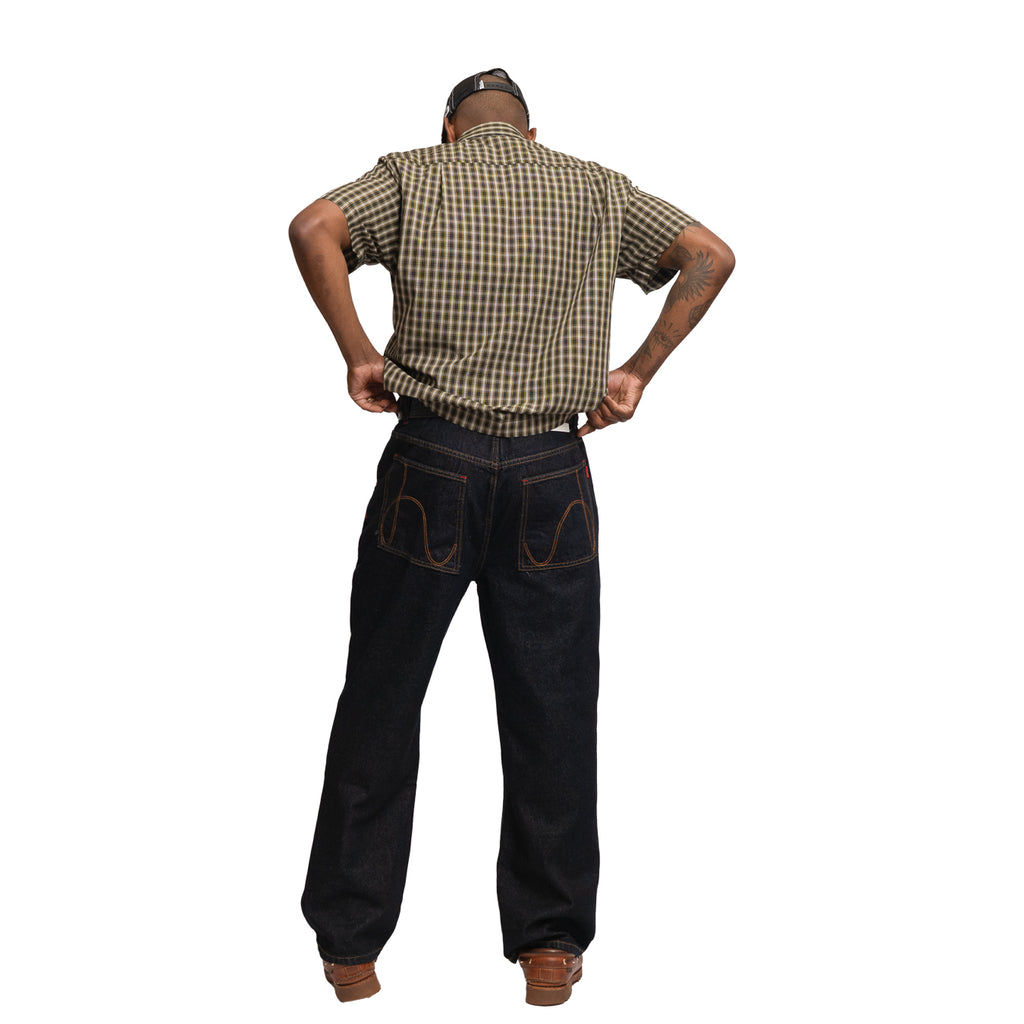 ROUTINE STRAIGHT CUT JEANS RAW INDIGO