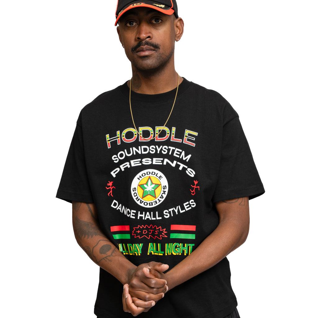 HODDLE SOUND SYSTEM TEE BLACK