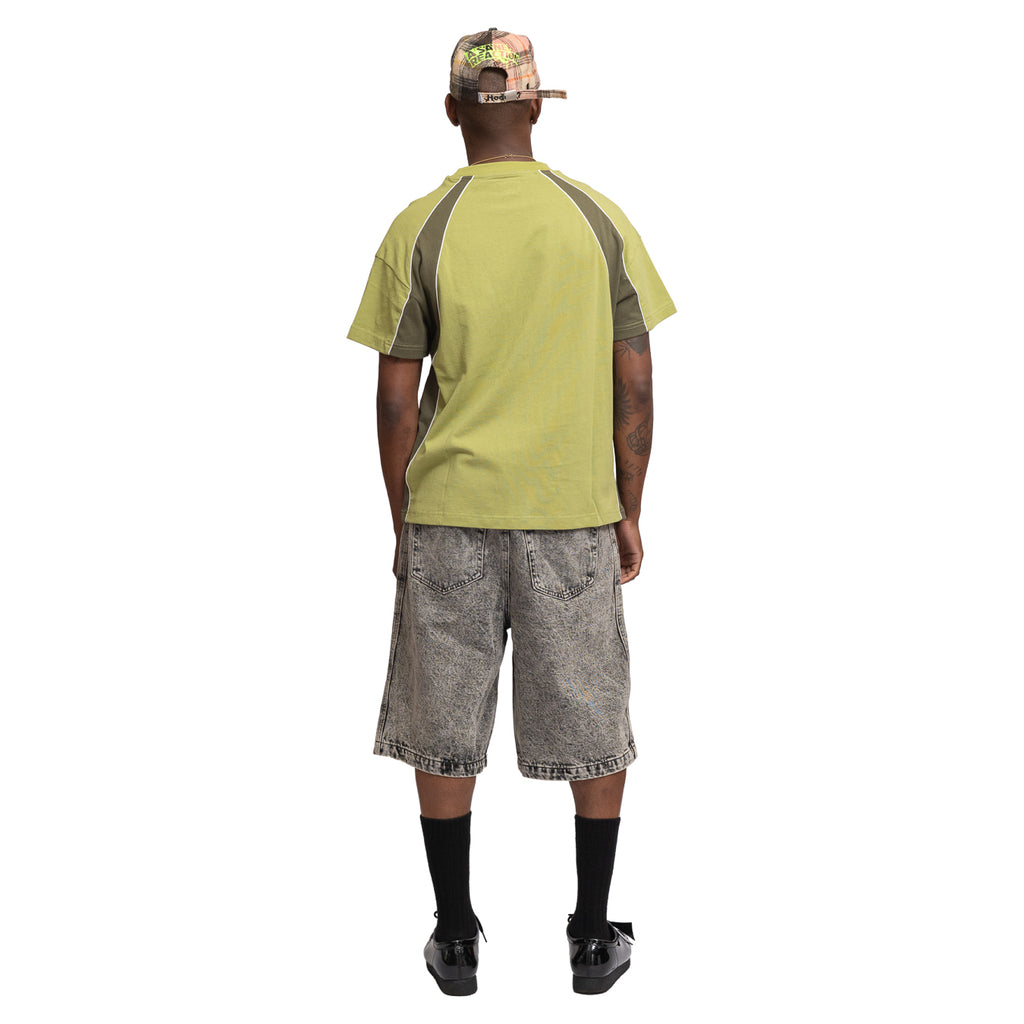 BERMUDA SHORT OVER DYE GREY DENIM