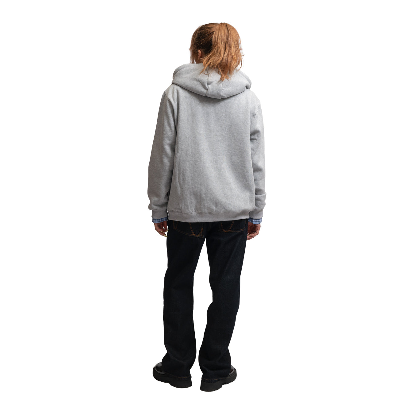 HODDLE ARCH LOGO ZIP UP HOOD GREY | HODDLE SKATEBOARDS