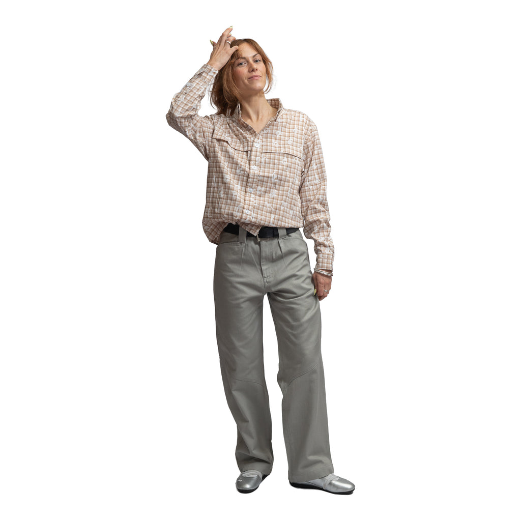 HODDLE SPLATTER SHIRT BROWN