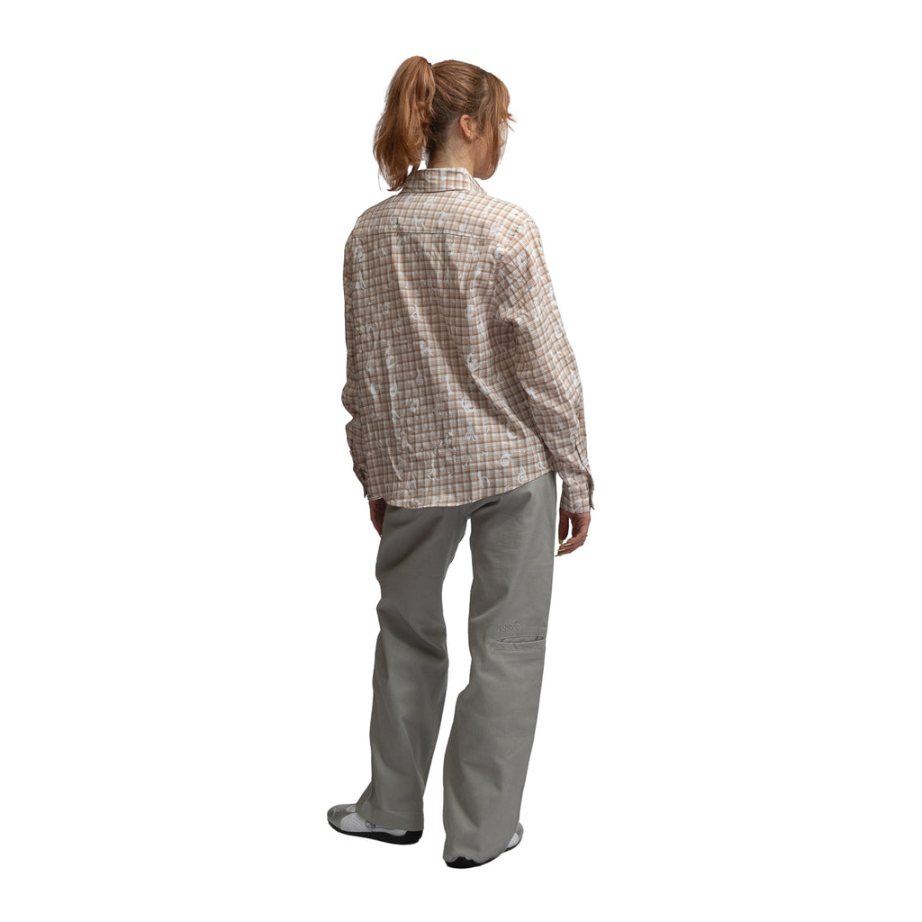 HODDLE SPLATTER SHIRT BROWN