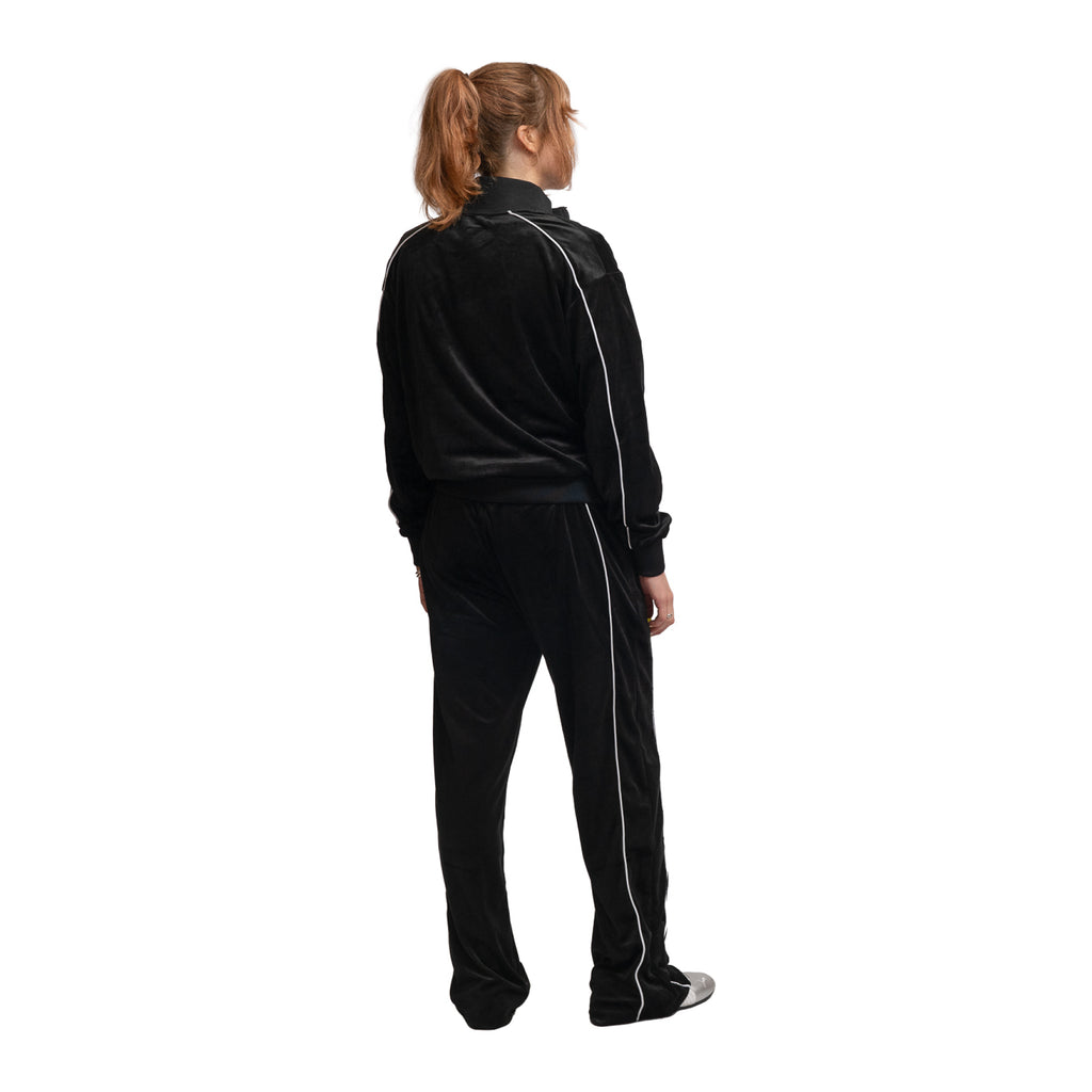 PRIMARY VELOUR TRACK TOP BLACK