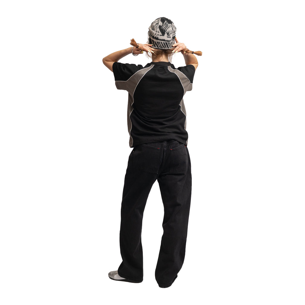 ROUTINE STRAIGHT CUT JEANS BLACK