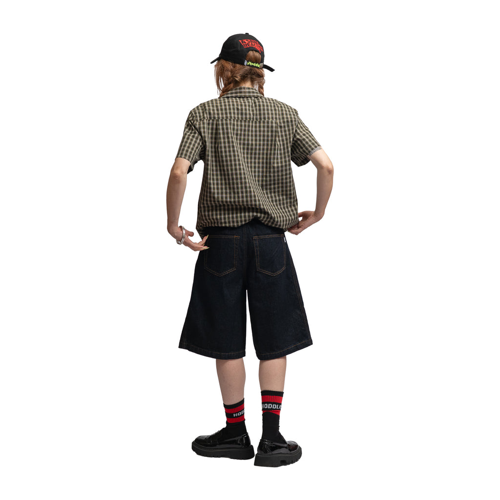 BERMUDA SHORT RAW INDIGO DENIM