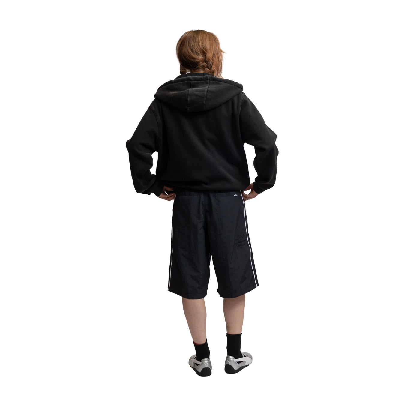 HODDLE ARCH LOGO ZIP HOOD BLACK | HODDLE SKATEBOARDS