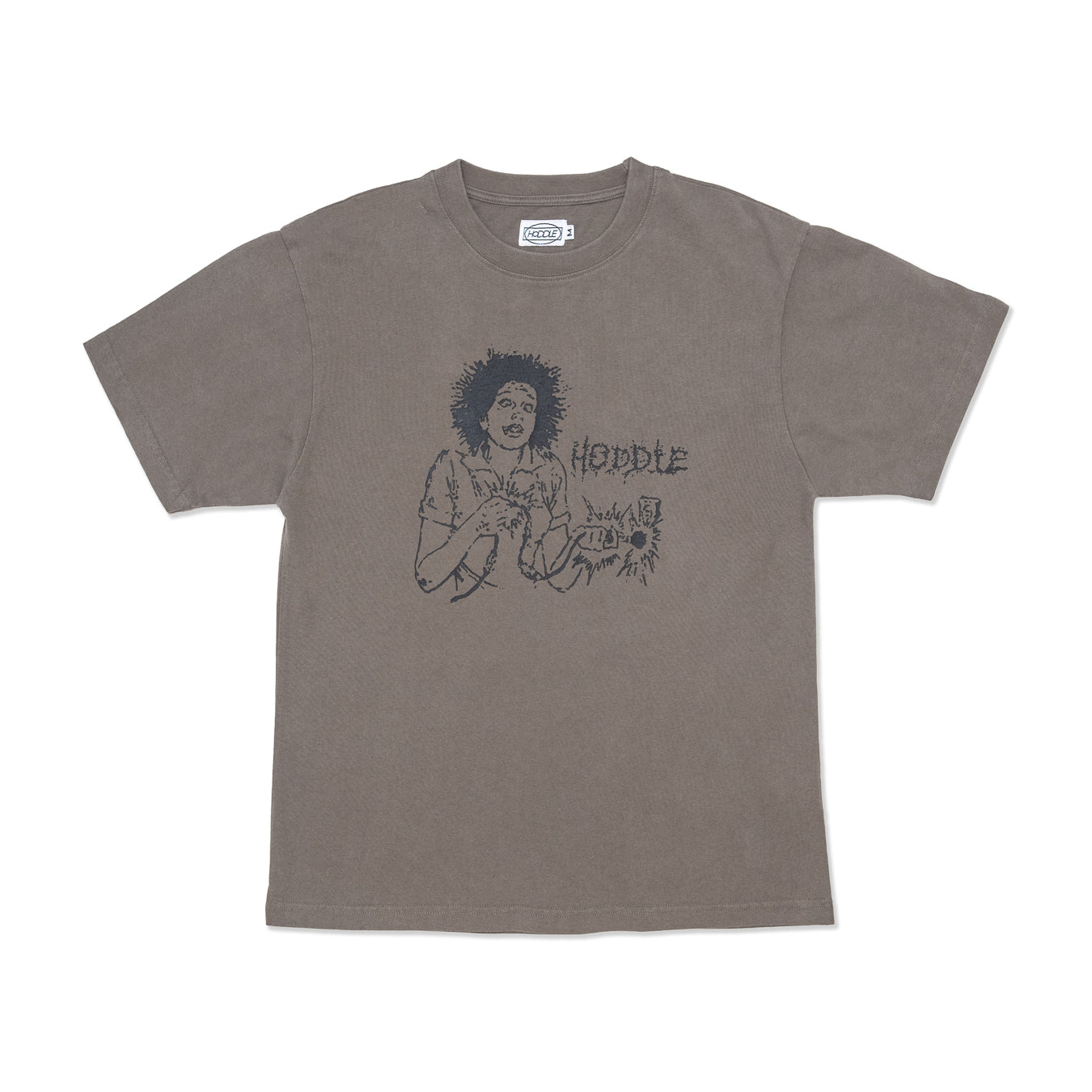 HODDLE SHOCK TEE FADED BLACK | HODDLE SKATEBOARDS