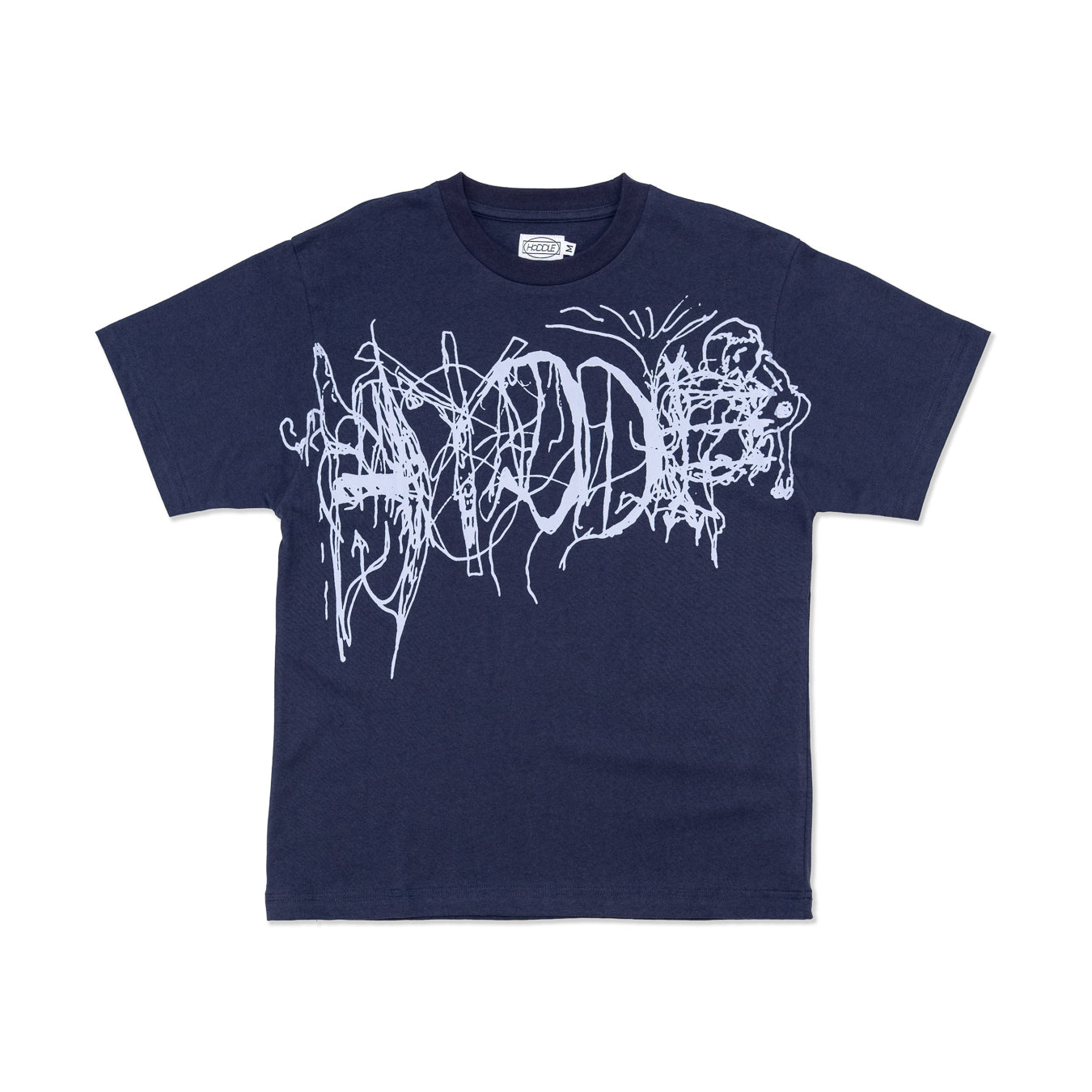 LG HILL TEE NAVY | HODDLE SKATEBOARDS