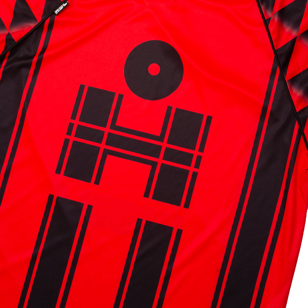 HODDLE FOOTBALL JERSEY - RED/BLACK