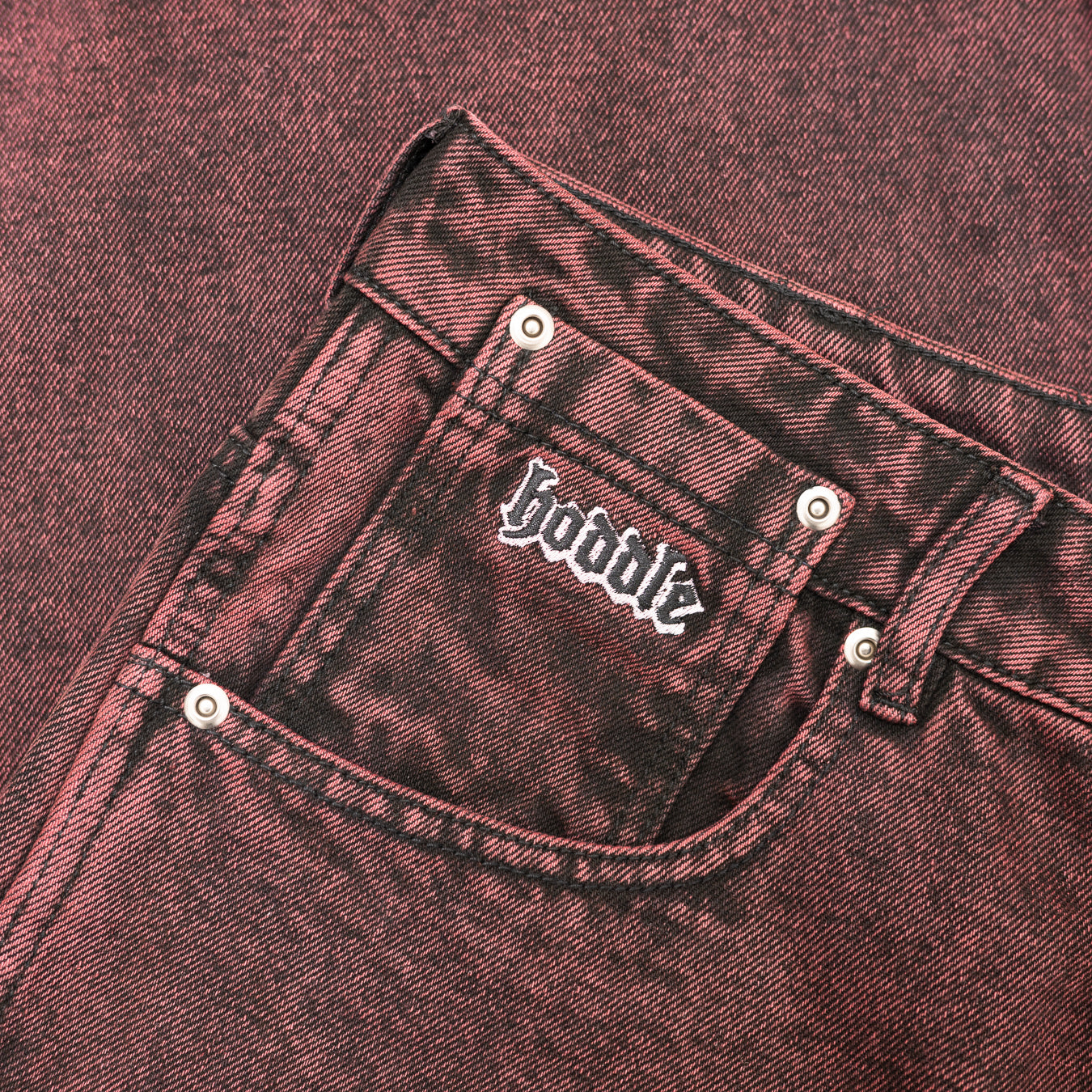 HODDLE RANGER JEAN RED OVERDYE | HODDLE SKATEBOARDS