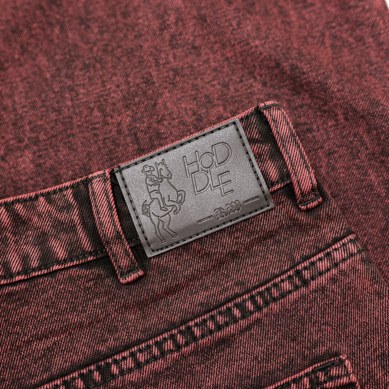 HODDLE RANGER JEAN RED OVERDYE | HODDLE SKATEBOARDS