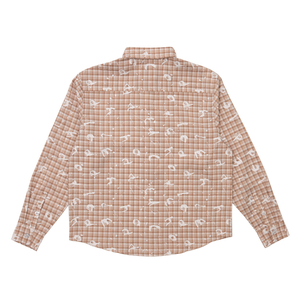 HODDLE SPLATTER SHIRT BROWN