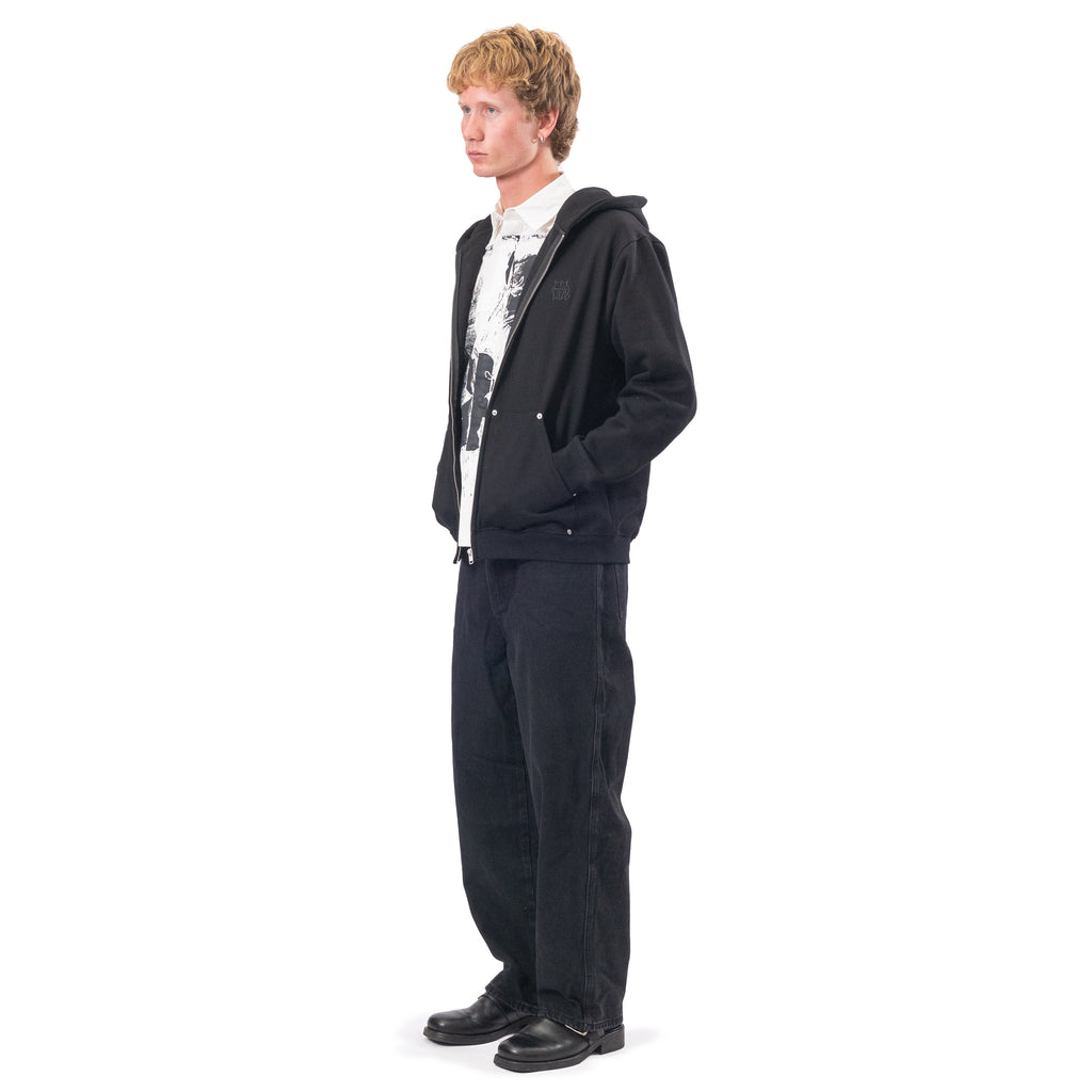DISASTERS ZIP UP HOOD BLACK | HODDLE SKATEBOARDS