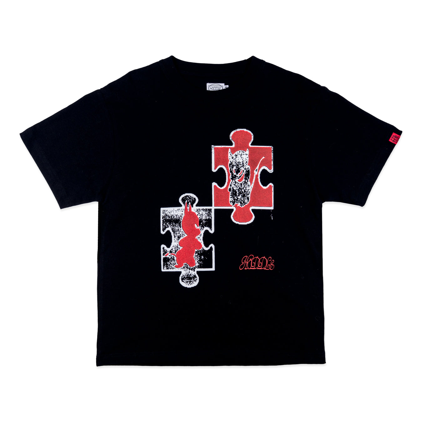 hoddle 迷彩tシャツ s Hoddle_puzzle_Tee_Black_01_549