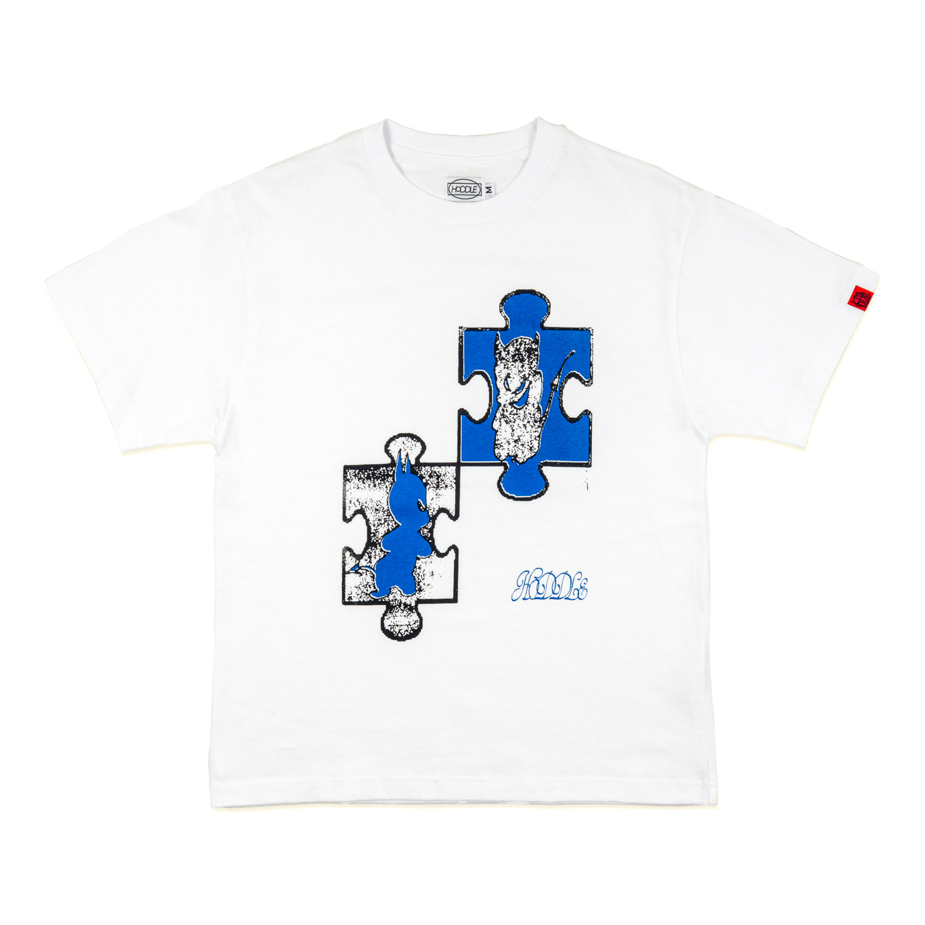 PUZZLE TEE WHITE | HODDLE SKATEBOARDS