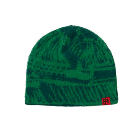 MOHAIR LANDSCAPE BEANIE GREEN | HODDLE SKATEBOARDS