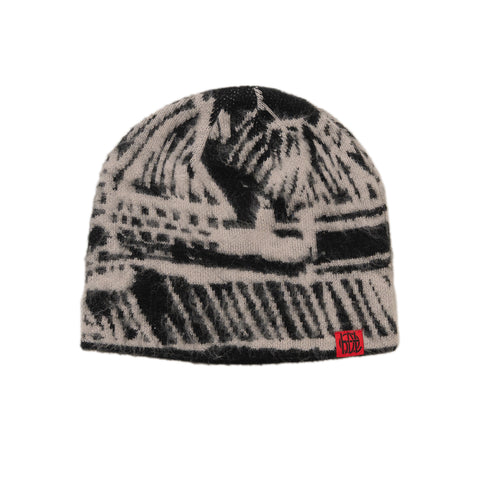 hoddle ビーニー MOHAIR LANDSCAPE BEANIE BLACK | HODDLE SKATEBOARDS