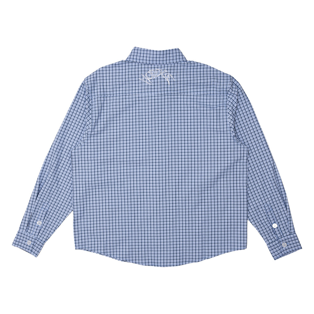 PRIMARY LOGO SHIRT GINGHAM BLUE