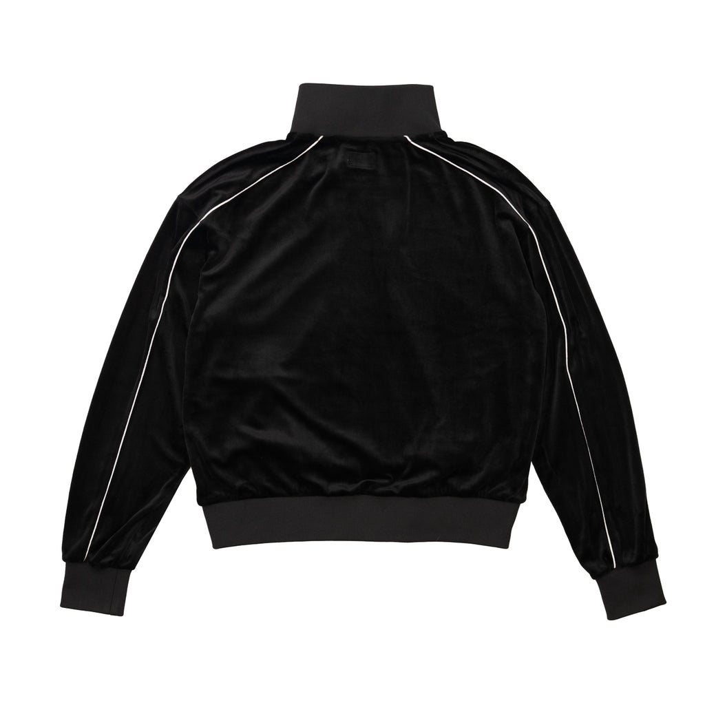PRIMARY VELOUR TRACK TOP BLACK